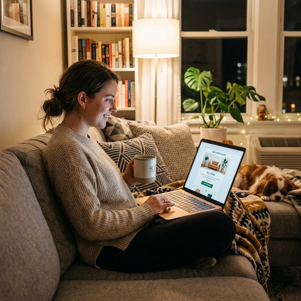 Email automation dashboard showing automated marketing campaigns and workflow sequences on computer screen